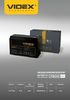 Акумулятор свинцево-кислотний 6FM7.2 12V/7.2Ah color box Videx