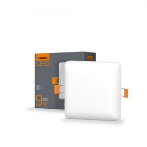 LED світильник безрамковий квадратний 9W 4100K Videx