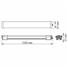 LED светильник линейный IP65, длина 1,5м 50W 5000K Videx