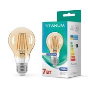 LED лампа Filament A60 7W E27 2200K бронза Titanum