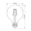 LED лампа Filament G95 6W E27 2200K бронза Titanum