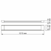 LED светильник линейный, длина 1,2 м 54W 5000K Videx