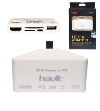 Кардрідер Micro USB, 4 види слотів HV-MAC07 Havit Кардрідер Micro USB, 4 види слотів HV-MAC07 Havit