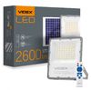 LED прожектор автономний, із сонячною батареєю 30W 5000K Videx