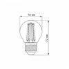 LED лампа Filament G45FA 6W E27 2200K бронза Videx