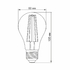 LED лампа для рослин Filament A60 8W E27 1200K Videx
