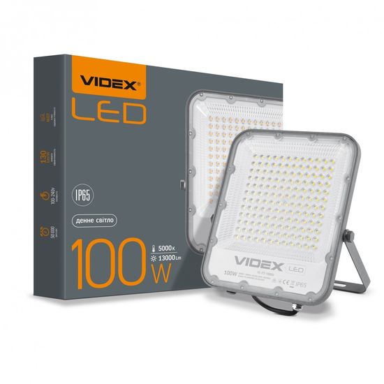 LED прожектор F2 100W 5000K PREMIUM Videx