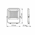 LED прожектор F2 30W 5000K AC/DC12-48V PREMIUM Videx