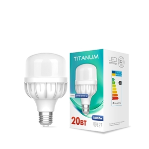 LED лампа А80 20W E27 6500К 26393 Titanum