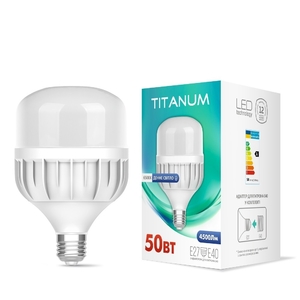LED лампа A138 50W E27 6500К Titanum