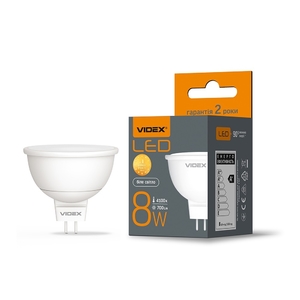 LED лампа GU5.3 8W MR16e 4100K Videx
