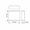 LED світильник архітектурний чорний IP54, 6W 2700K AR06 26542 Videx