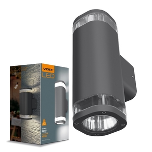 LED світильник архітектурний IP54, під лампу GU10х2 AR072G Videx