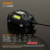 Налобный светодиодный фонарик USB, IP65 310Lm 5000K VLF-H025C Videx
