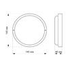 LED светильник круглый IP65, 12W 6500K TL-BHR-126 26598 Titanum