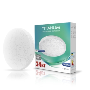 LED светильник настенно-потолочный 24W 5000K Кольца 26695 Titanum