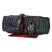 Игровой набор 4в1: игровая клавиатура USB и мышка с RGB-подсветкой, наушники, коврик для мыши XTRIKE ME CM-406 Havit