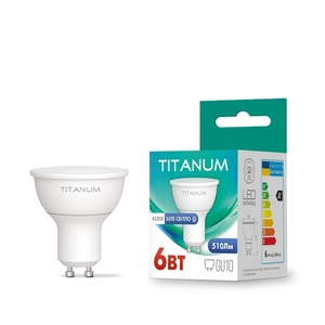 LED лампа MR16 6W GU10 4100K Titanum