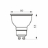 LED лампа MR16 6W GU10 4100K Titanum