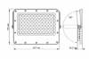 LED вуличний прожектор автономний, з сонячною батареєю 50W 5000K 27063 Videx