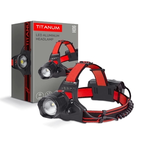 Налобний світлодіодний ліхтарик, IP44, 800Lm 6500K TLF-H06 Titanum
