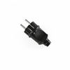 Вилка сетевая прямая, с заземлением IP20 16А, черная STANDARD 27428 Titanum