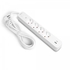 Сетевой фильтр-удлинитель 3 м, 4 розетки 3.4А USB(QC3.0) +USB-C(PD18W) White ONCORD 27695 Videx