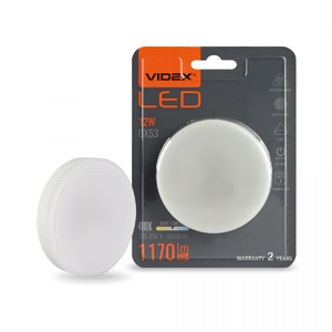 LED лампа GX53 12W 4100K Videx