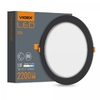 LED світильник вбудований круглий 20W 5000K Black 27868 Videx