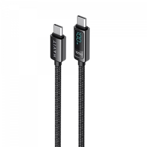 Кабель для передачи данных и быстрой зарядки с LED экраном Type-C to Type-C HV-CB6247 Havit