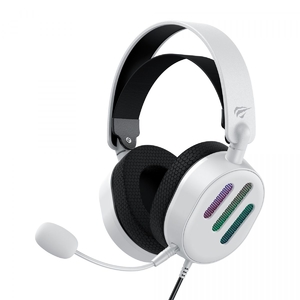 Игровые наушники с микрофоном и RGB-подсветкой, Plug USB 7.1 White HV-H2038U Havit