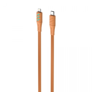 Кабель для передачі даних USB-C - Lightning, з LED індикатором Orange HV-CB6255 Havit