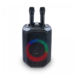 Портативна колонка з RGB-підсвіткою 40W Black HV-SQ143BT Havit