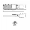 LED фонарь уличный IP65 30W 3300Lm 5000K 220V SLE17 27957 Videx