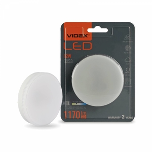 LED лампа GX53 12W 3000K Videx
