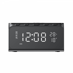 Розумний годинник 6в1 з бездротовою зарядкою 15W Black W3041 Havit