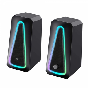 Ігрові комп'ютерні стерео-колонки, з RGB-підсвіткою Black HV-SK208 PRO Havit