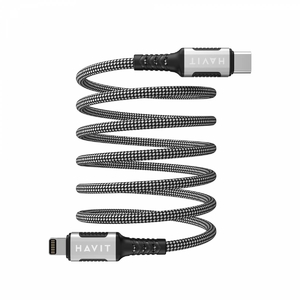 Магнітний кабель для передачі данних USB-C - Lightning CB6298 PD30W 28664 Havit
