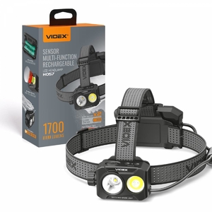 Налобный светодиодный фонарик, IP
65 1700Lm 5000K VLF-H057 Videx
