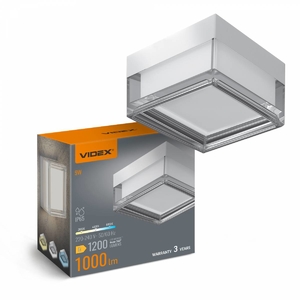LED світильник квадратний IP65 9W 2800-4000-6000K White BHD02 Videx