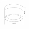 LED світильник круглий IP65 9W 2400-3200-4300K Black BHD01 Videx