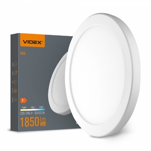LED светильник круглый 18W 3000K-4000K-6500K White DL6R 28758 Videx
