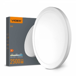 LED светильник круглый 24W 3000K-4000K-6500K White DL6R 28759 Videx