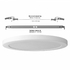 LED світильник круглий 24W 3000K-4000K-6500K White DL6R 28759 Videx