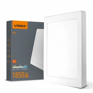 LED світильник квадратний 18W 3000K-4000K-6500K White DL6S 28761 Videx