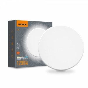 LED світильник настінний круглий IP65 12W 3000K-4000K-6500K White WL03 28763 Videx