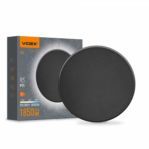 LED світильник настінний круглий IP65 18W 3000K-4000K-6500K Black WL03 28766 Videx