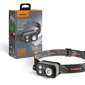 Налобный светодиодный фонарик IP65 
500 Lm 5000К VLF-H046Z Videx