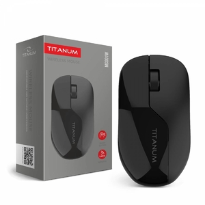 Мышка беспроводная, 1200 DPI 3 клавиши Black MS001W Titanum