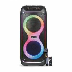 Портативная колонка с микрофоном и пультом 100W RGB Black SQ149BT Havit